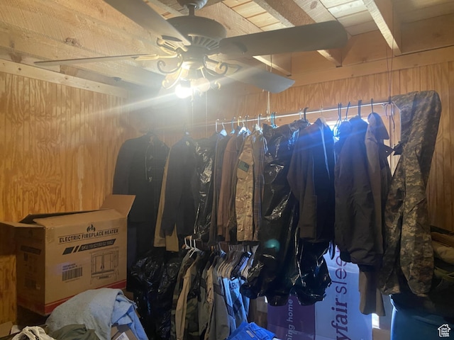 9835 S Big Buck E, Duchesne, UT 84021 - storage area with a ceiling fan