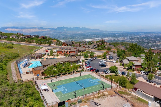 1487 E Deer Ridge Dr, Draper, UT 84020 - aerial view of residential area featuring mountains
