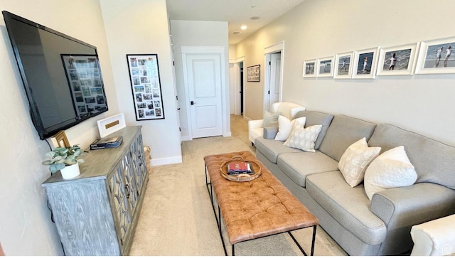 14312 S Herriman View Way, Herriman, UT 84096 - living room featuring light carpet and recessed lighting