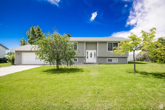 2349 W 1000 N, Vernal, UT 84078 - raised ranch with driveway, a front yard, and a garage