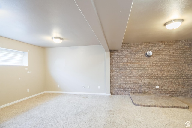 2349 W 1000 N, Vernal, UT 84078 - empty room with brick wall and carpet