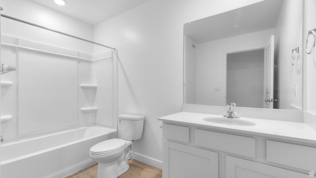838 N 1860 E Unit 161, Salem, UT 84653 - bathroom with vanity, wood finished floors, and shower / tub combination