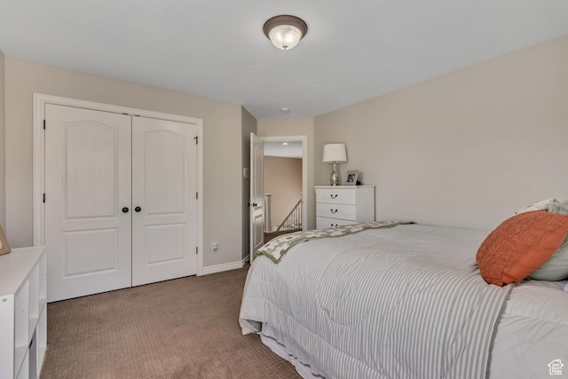 3065 W Current Creek Dr, South Jordan, UT 84095 - carpeted bedroom featuring a closet and baseboards