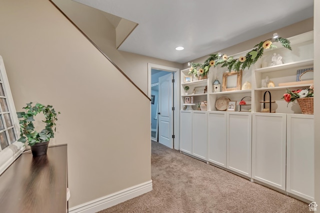 3065 W Current Creek Dr, South Jordan, UT 84095 - corridor with light colored carpet and recessed lighting