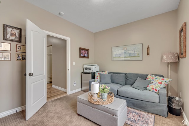 3065 W Current Creek Dr, South Jordan, UT 84095 - living room with light carpet and baseboards