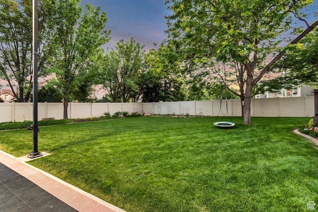 3065 W Current Creek Dr, South Jordan, UT 84095 - view of yard at dusk
