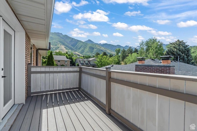 8022 S Deer Creek Rd E, Cottonwood Heights, UT 84121 - deck featuring a mountain view