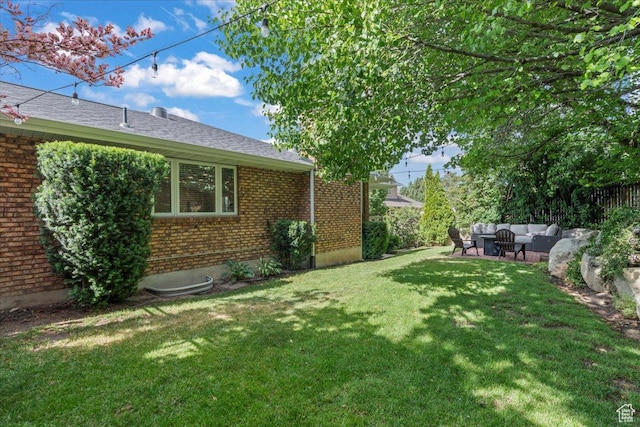 8022 S Deer Creek Rd E, Cottonwood Heights, UT 84121 - view of yard with an outdoor living space