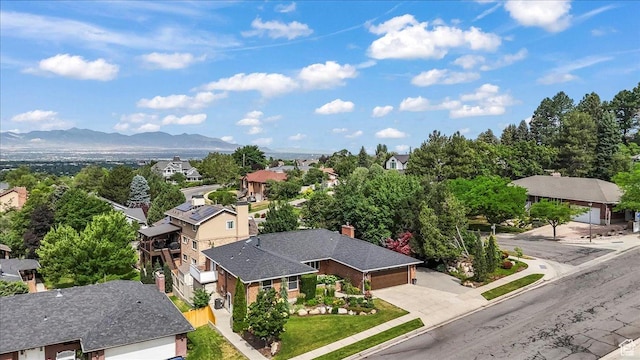 8022 S Deer Creek Rd E, Cottonwood Heights, UT 84121 - aerial view of residential area with mountains