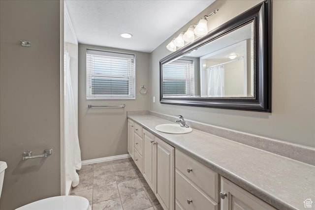 8022 S Deer Creek Rd E, Cottonwood Heights, UT 84121 - full bath featuring vanity and baseboards