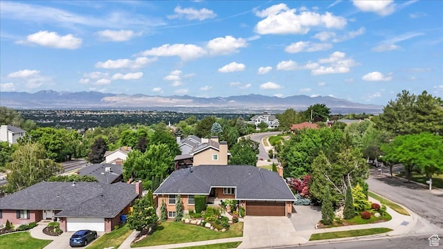 8022 S Deer Creek Rd E, Cottonwood Heights, UT 84121 - aerial view of residential area featuring mountains