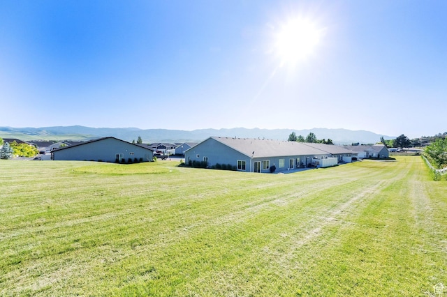 1016 N Vista Loop, Morgan, UT 84050 - view of grassy yard with a mountain view