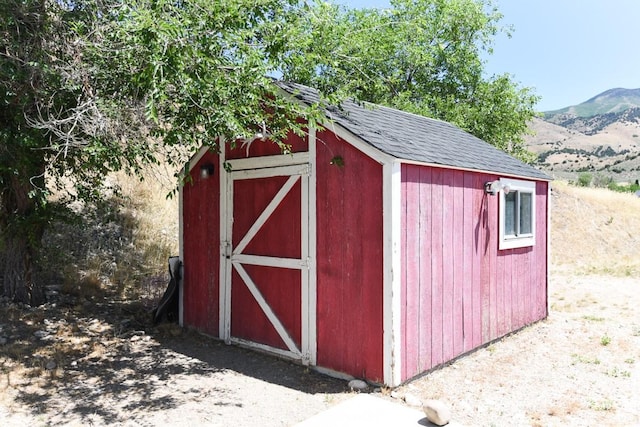 93 N Sherman St, Stockton, UT 84071 - view of shed with a mountain view