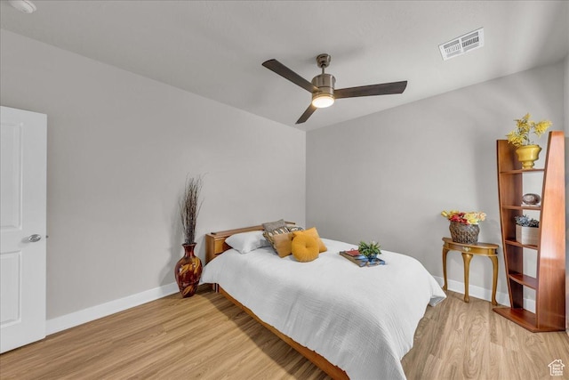 2811 S 3210 E, St George, UT 84790 - bedroom featuring light wood-type flooring and ceiling fan