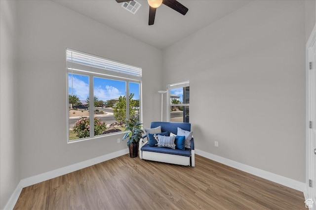 2811 S 3210 E, St George, UT 84790 - unfurnished room with a ceiling fan and wood finished floors