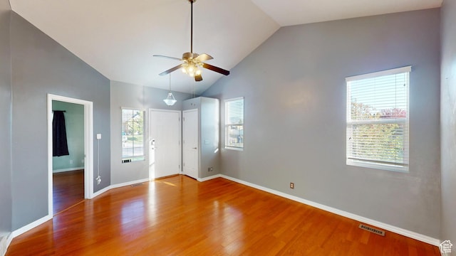 13333 S Alonzo Ln W, Herriman, UT 84096 - unfurnished bedroom featuring wood finished floors and high vaulted ceiling