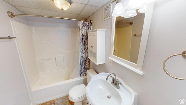 13333 S Alonzo Ln W, Herriman, UT 84096 - full bath with shower / tub combo and a paneled ceiling