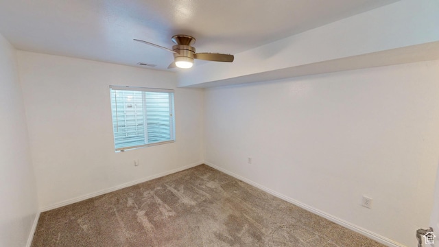 13333 S Alonzo Ln W, Herriman, UT 84096 - spare room featuring a ceiling fan and carpet flooring