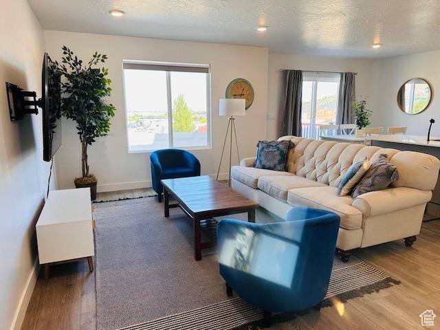 2944 W Ezra Dr, Cedar City, UT 84720 - living area with wood finished floors and baseboards