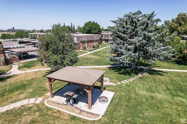 88 W 50 S Unit J8, Centerville, UT 84014 - view of community with a gazebo, a yard, and a patio area