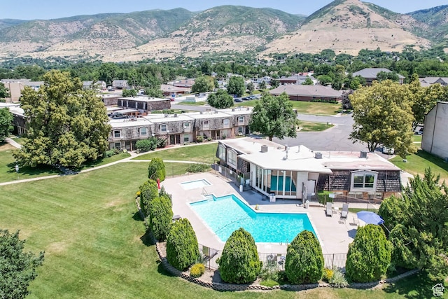 88 W 50 S Unit J8, Centerville, UT 84014 - view of pool featuring a patio and a mountain view