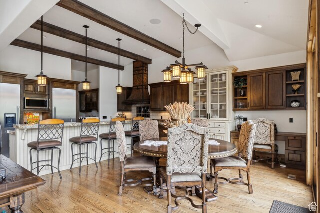 2711 E Bitter Brush Dr, Park City, UT 84098 - dining room with light wood-type flooring