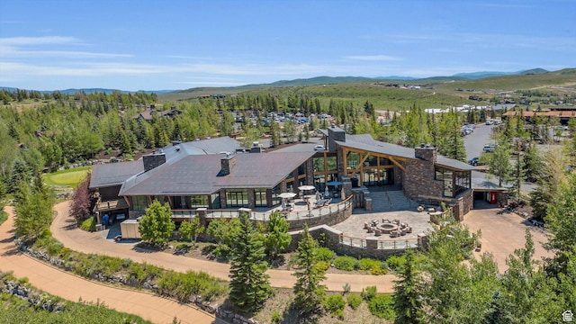 2711 E Bitter Brush Dr, Park City, UT 84098 - aerial view of property and surrounding area featuring mountains