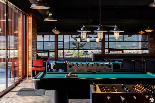 2711 E Bitter Brush Dr, Park City, UT 84098 - rec room featuring pool table and wood finished floors
