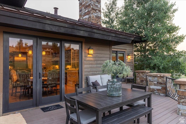 2711 E Bitter Brush Dr, Park City, UT 84098 - deck with outdoor dining space