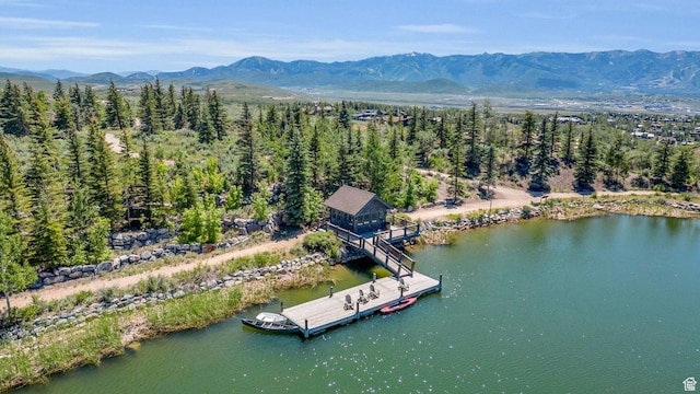 2711 E Bitter Brush Dr, Park City, UT 84098 - bird's eye view of a water and mountain view