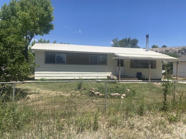 229 E 400 N, Duchesne, UT 84021 - back of property featuring a metal roof