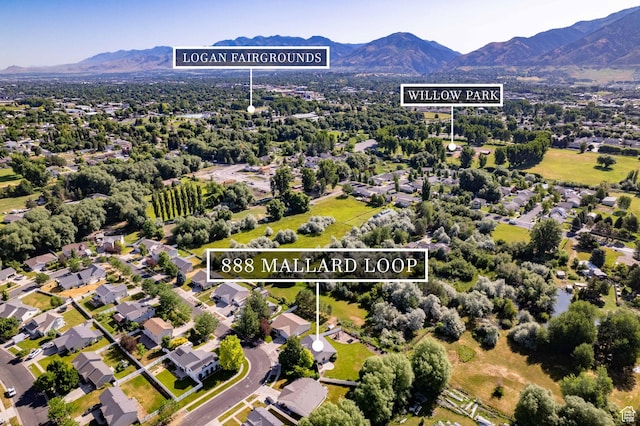888 S Mallard Loop W, Logan, UT 84321 - bird's eye view of a mountain backdrop