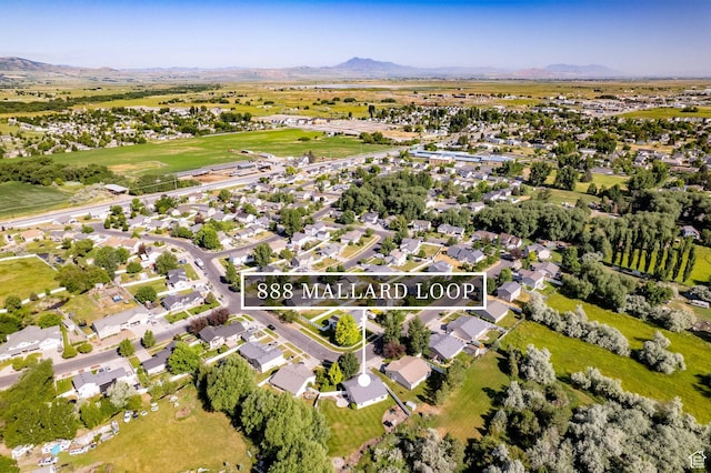 888 S Mallard Loop W, Logan, UT 84321 - aerial view of property's location featuring mountains