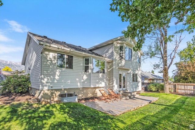1153 N 280 W, American Fork, UT 84003 - rear view of house featuring a wooden deck