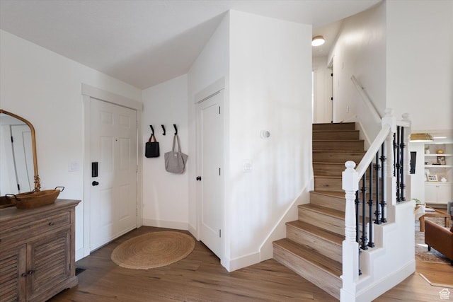 1153 N 280 W, American Fork, UT 84003 - foyer featuring light wood finished floors and stairs