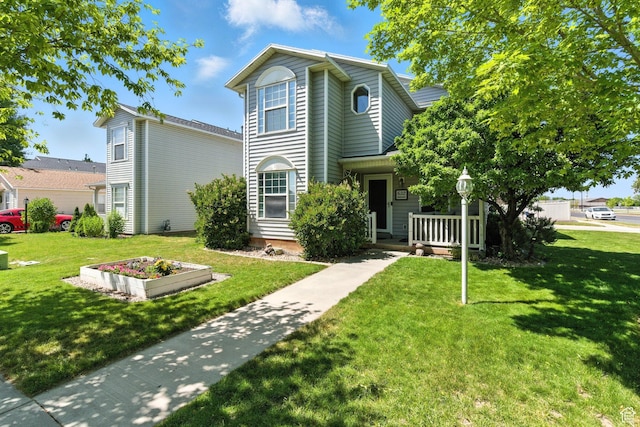 632 W 100 N, Spanish Fork, UT 84660 - traditional-style home featuring a front yard and covered porch