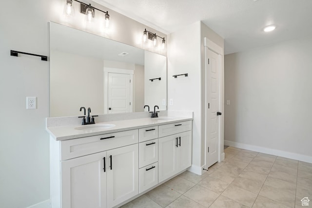 427 N High Ridge Rd Unit 1623, Saratoga Springs, UT 84045 - bathroom featuring double vanity and baseboards