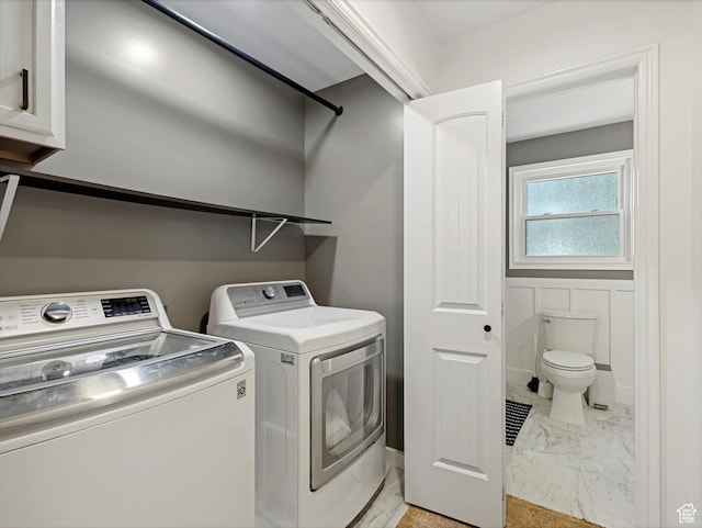 4736 S 2675 W, Roy, UT 84067 - laundry room featuring washing machine and dryer and light marble finish floors