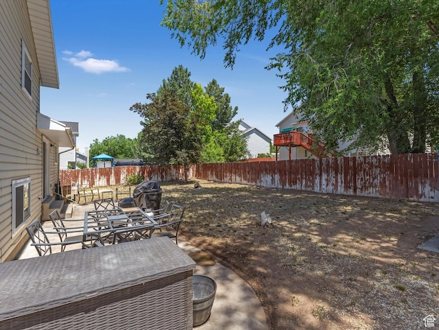 4736 S 2675 W, Roy, UT 84067 - fenced backyard with a patio area