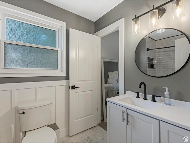 4736 S 2675 W, Roy, UT 84067 - bathroom with vanity, marble finish flooring, and a tile shower