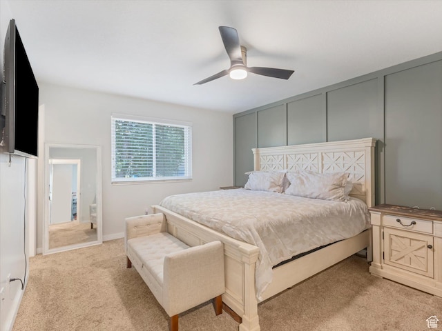 4736 S 2675 W, Roy, UT 84067 - bedroom with light colored carpet and a ceiling fan
