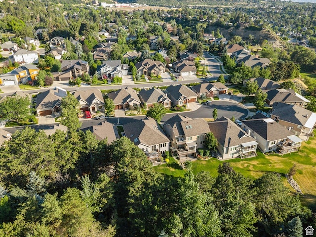 3231 E Lantern Hill Ct S, Cottonwood Heights, UT 84093 - aerial overview of property's location with nearby suburban area