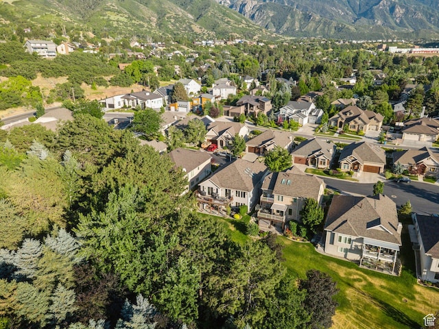 3231 E Lantern Hill Ct S, Cottonwood Heights, UT 84093 - aerial view of property and surrounding area with mountains and nearby suburban area