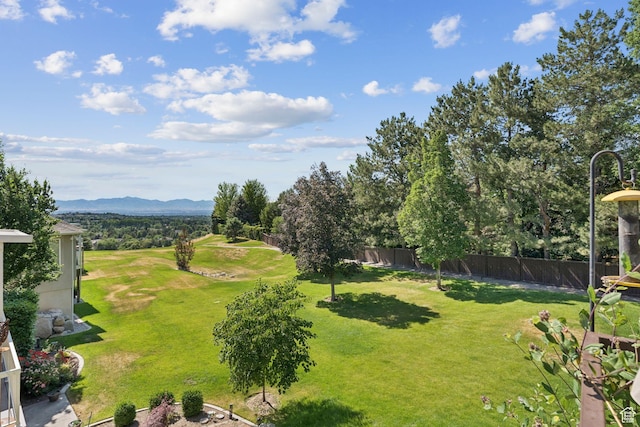 3231 E Lantern Hill Ct S, Cottonwood Heights, UT 84093 - view of yard with a mountain view and golf course view
