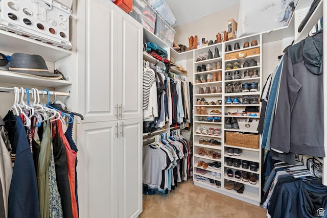3231 E Lantern Hill Ct S, Cottonwood Heights, UT 84093 - walk in closet featuring light colored carpet