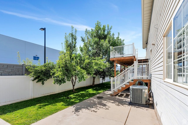 2541 S 1400 W, Woods Cross, UT 84087 - fenced backyard featuring a patio area and stairs