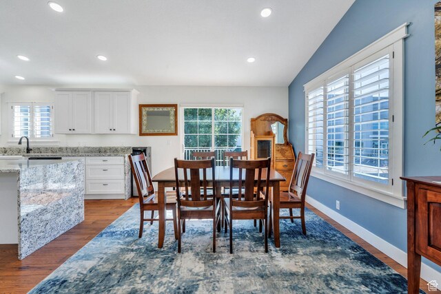 2541 S 1400 W, Woods Cross, UT 84087 - dining area featuring dark wood-style floors and recessed lighting