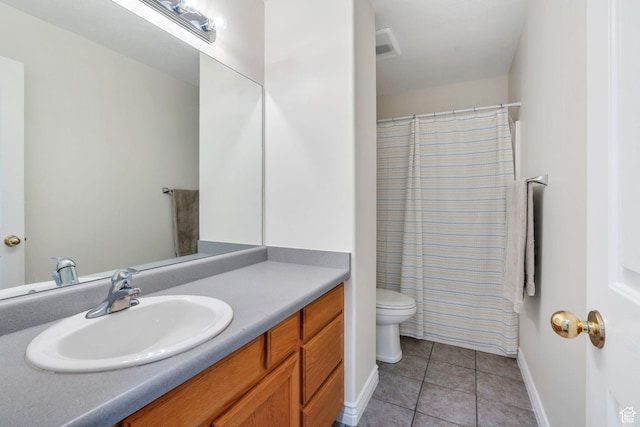 2541 S 1400 W, Woods Cross, UT 84087 - full bath featuring vanity, tile patterned floors, and a shower with shower curtain