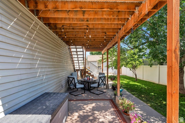 2541 S 1400 W, Woods Cross, UT 84087 - fenced backyard with a patio area