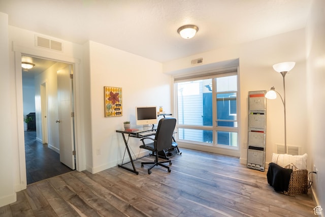 4759 W Vermillion Dr, South Jordan, UT 84009 - office area featuring wood finished floors